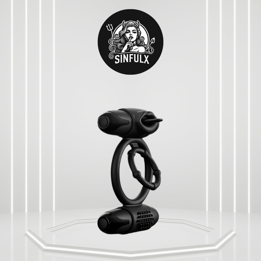 ApexBullet Dual Bullet Vibrator Penis Ring-0