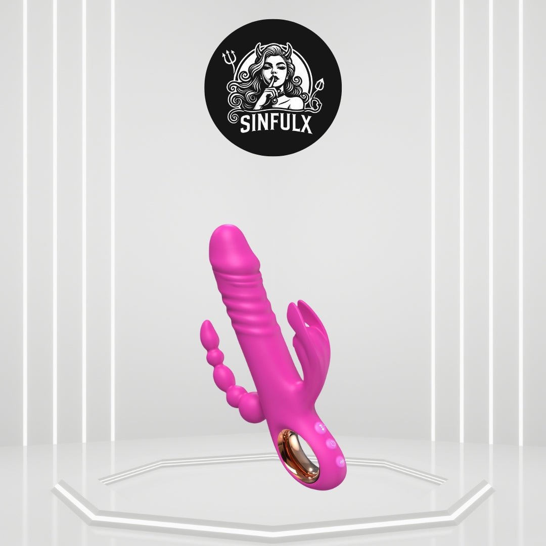TripleThrob Thrusting Dildo Vibrator-0