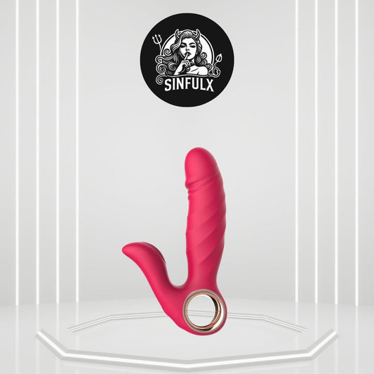 DualMotion 2-in-1 Thrusting & Vibrating G-Spot Clitoral Vibrator | Waterproof & Quiet-0