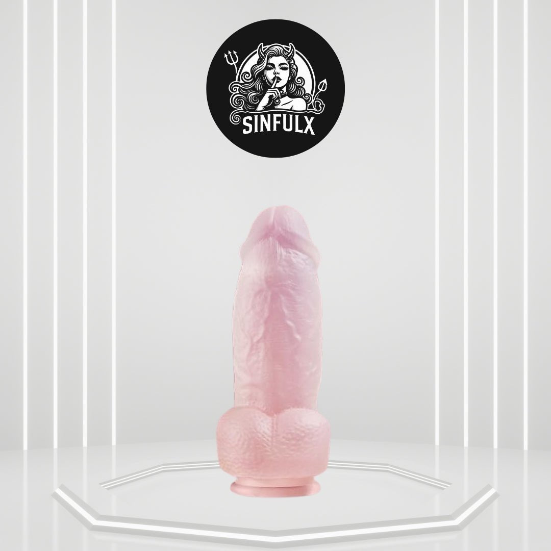 FrostPeak Extra Thick Realistic Dildo with Suction Cup | 8.46" Dual-Layer Silicone-0
