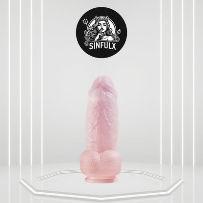 FrostPeak Extra Thick Realistic Dildo with Suction Cup | 8.46" Dual-Layer Silicone-0