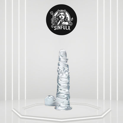 MoonRipple 11.8" Advanced Clear Dildo-0