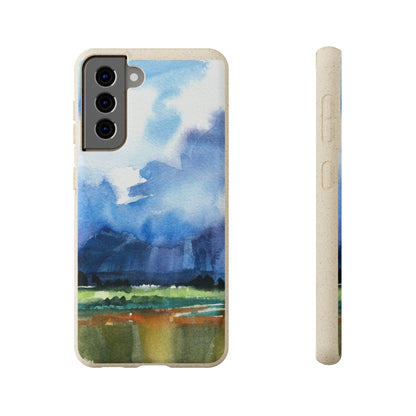 Biodegradable Phone Case with 'Tranquil Mountain View 4' Landscape Original Artwork by Barbara Cleary-36
