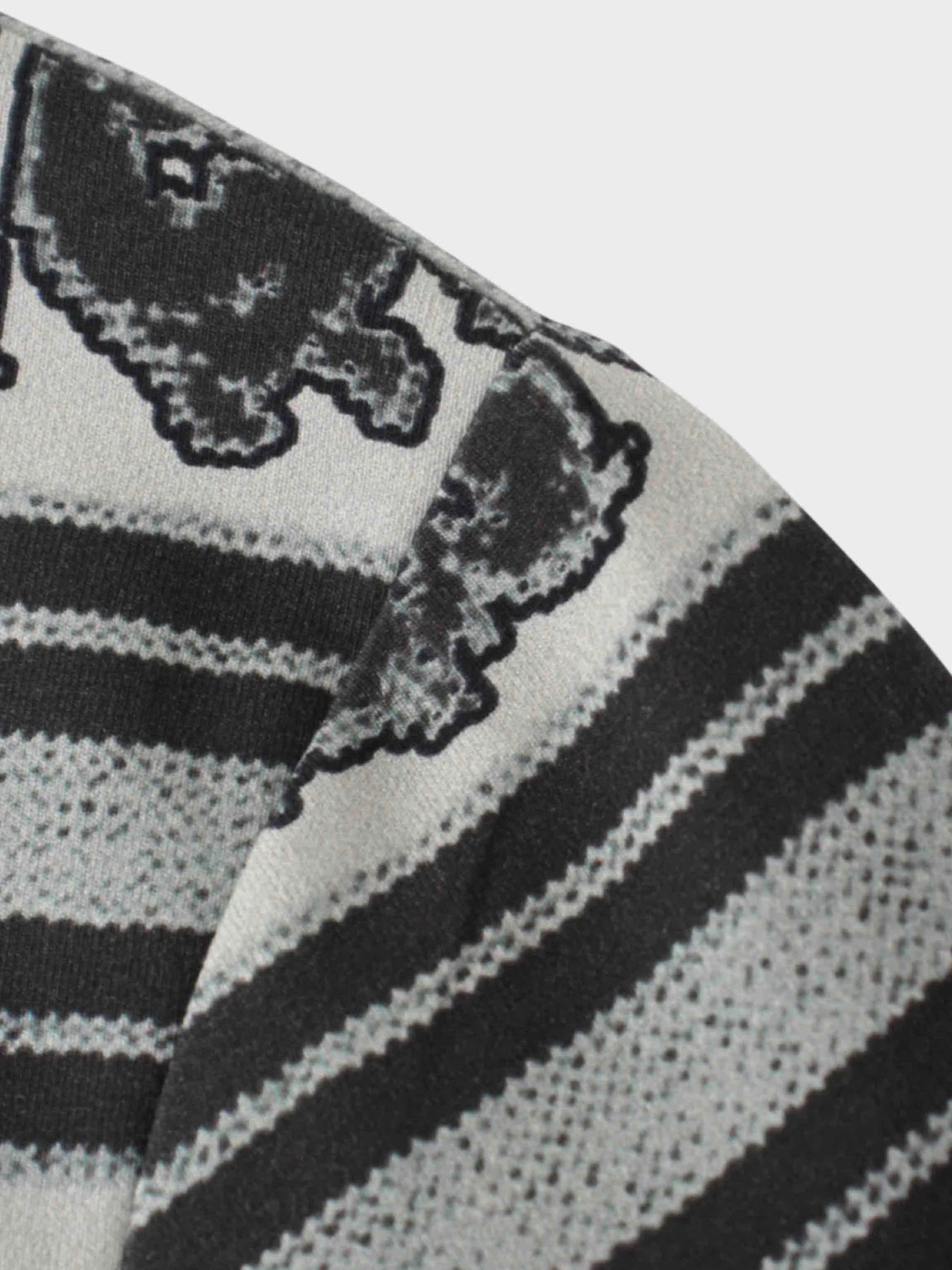 Printed Modal Turtleneck-Paisley Grey-4