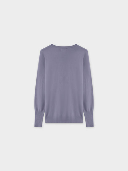 Basic Crew Sweater LS-Denim Blue-1