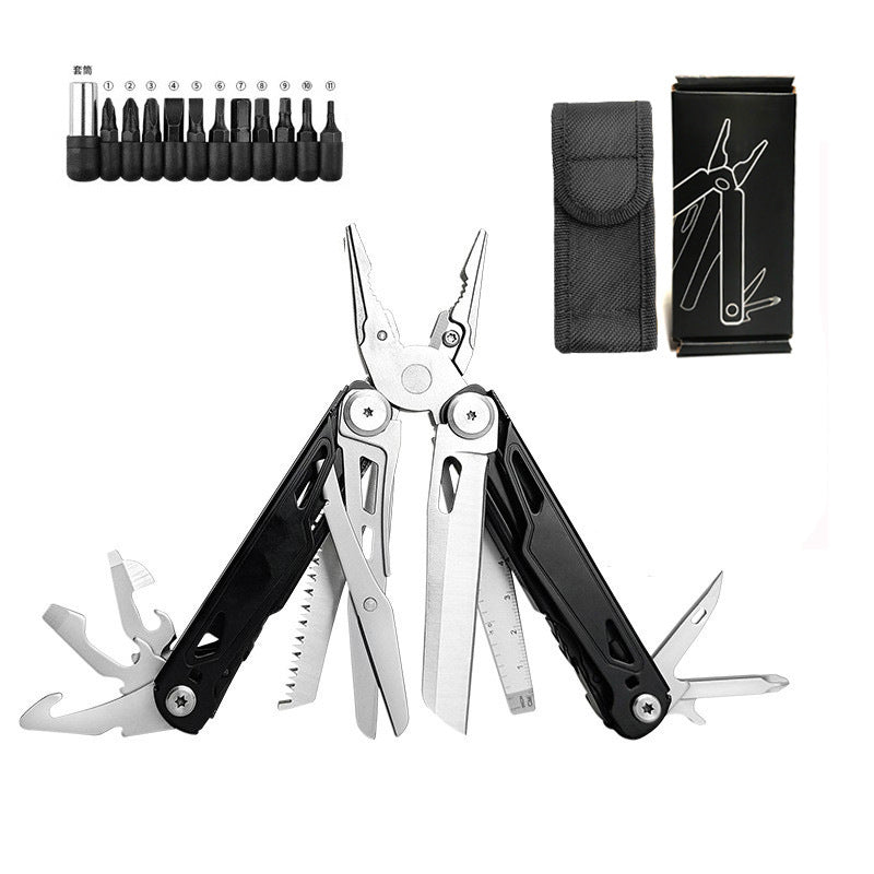Foldable Multitool Pliers with Scissors and Screwdriver Stainless Steel Multi Tool Pliers with Replaceable Wire Cutters and Saw-5