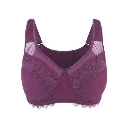 Claret Silk Back Support Cotton Sports Bra (Multiple colors available)-6