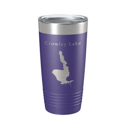 Crowley Lake Map Tumbler Travel Mug Insulated Laser Engraved Coffee Cup California 20 oz-15
