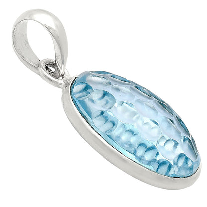 Fancy Cut Premium Sky Blue Topaz Pendant P-1001 13-EP10055-1