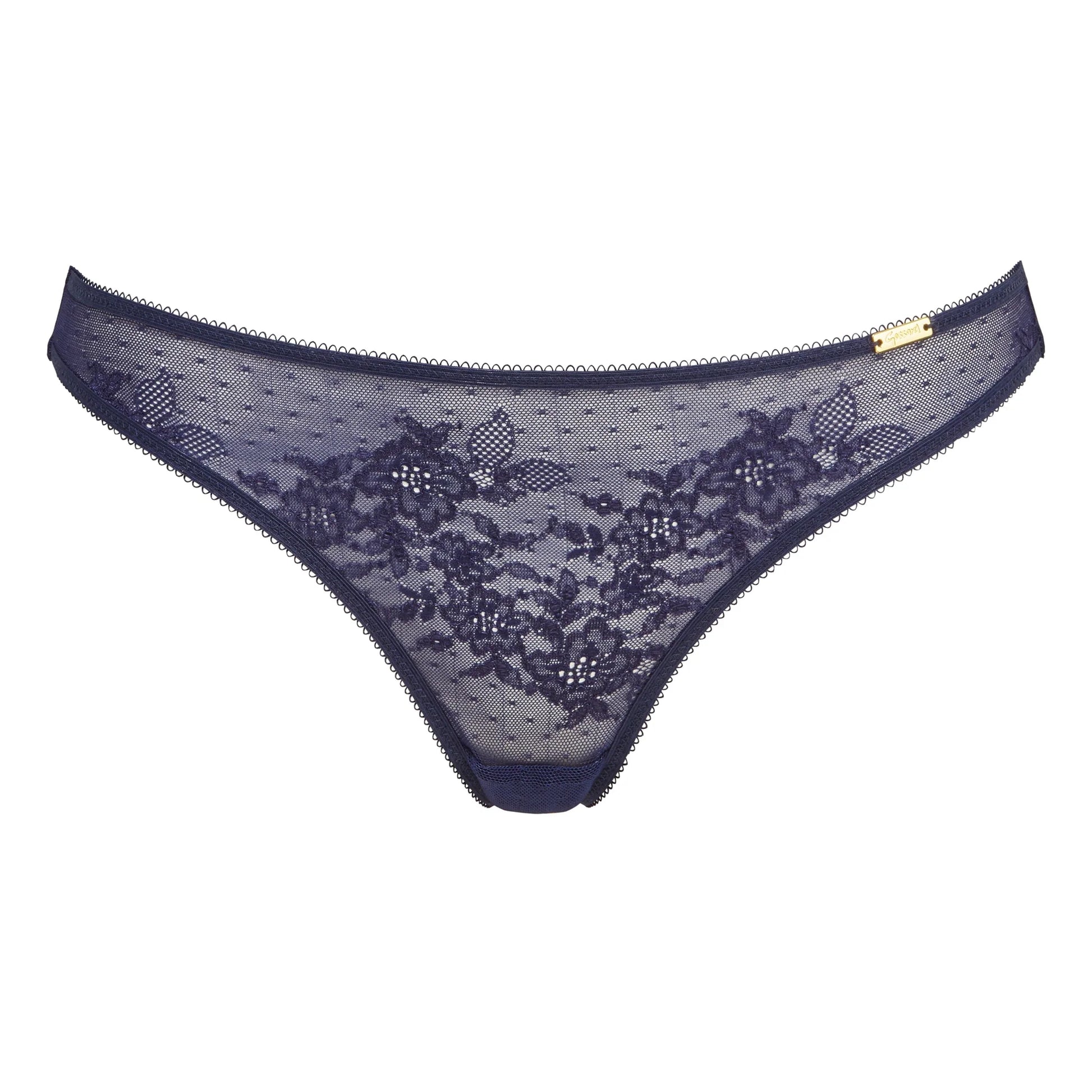 Gossard Glossies Lace Eclipse Sheer Thong Panty-2