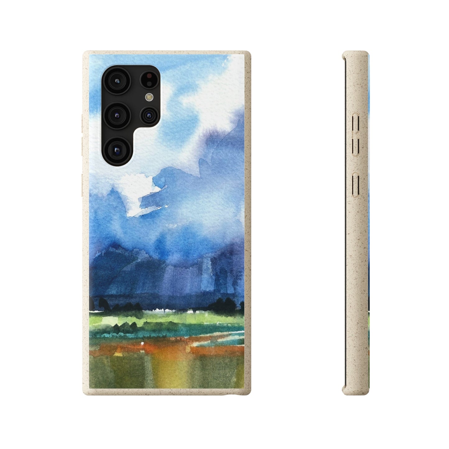 Biodegradable Phone Case with 'Tranquil Mountain View 4' Landscape Original Artwork by Barbara Cleary-35