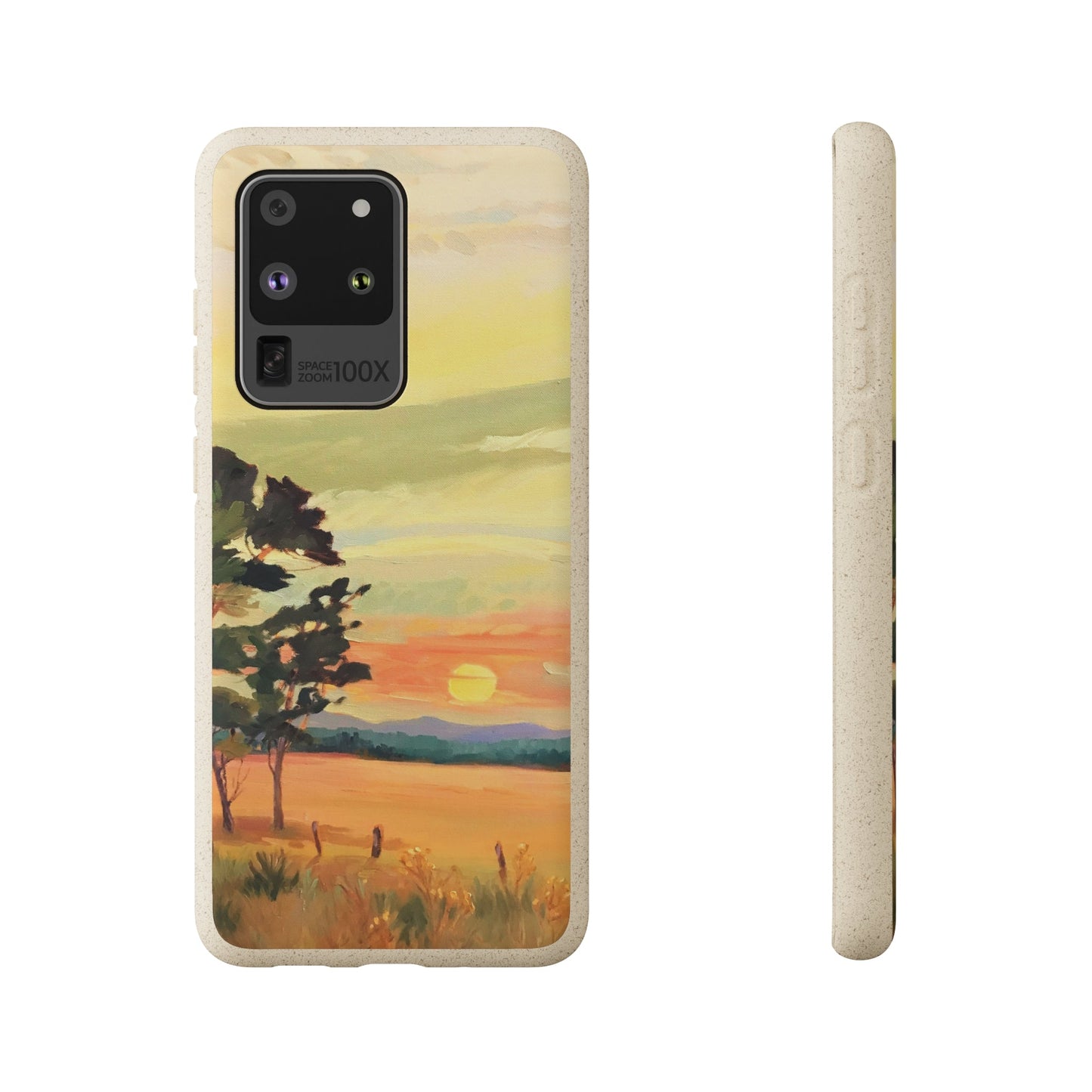 Biodegradable Phone Case with 'Sunrise' Landscape Original Artwork by Barbara Cleary-3