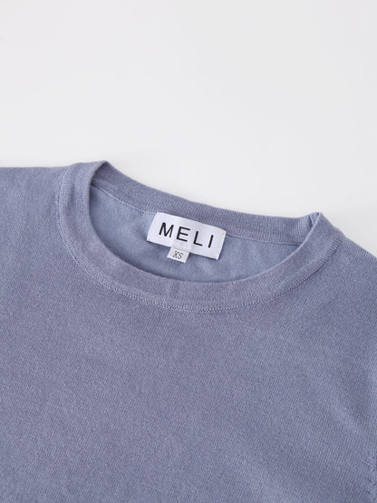Basic Crew Sweater LS-Denim Blue-2