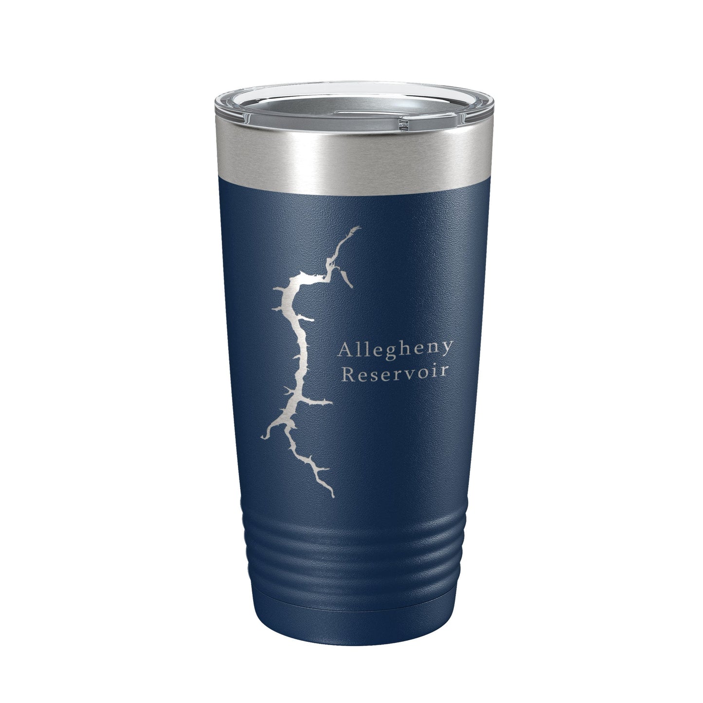 Allegheny Reservoir Tumbler Lake Map Travel Mug Insulated Laser Engraved Coffee Cup Pennsylvania 20 oz-8