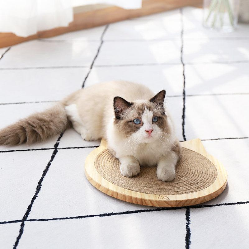 Wall Mounted Cat Scratcher Board With Suction Cup Toy-3