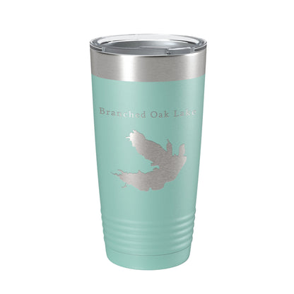 Branched Oak Lake Map Tumbler Travel Mug Insulated Laser Engraved Coffee Cup Nebraska 20 oz-12