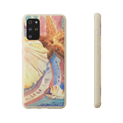 Biodegradable Phone Case with 'Treasures of the Tide' Watercolor Original Artwork by Barbara Cleary-4