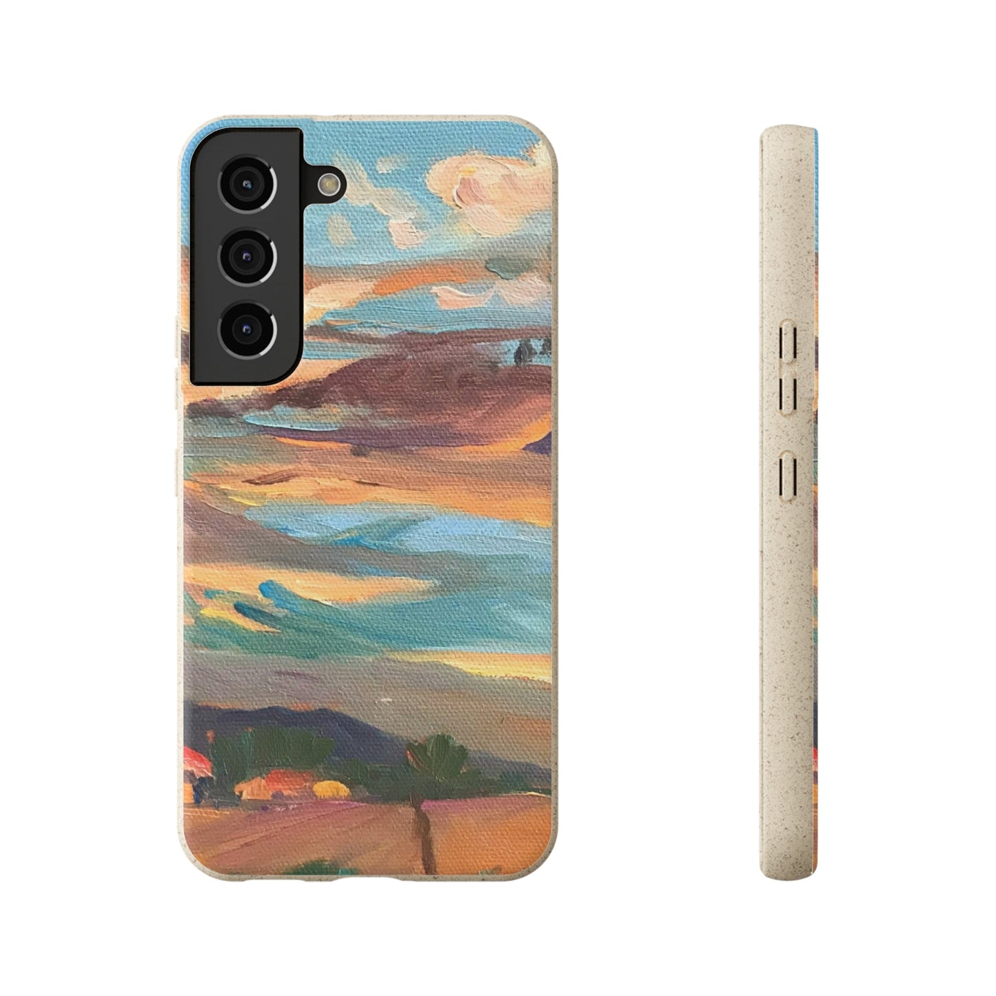 Biodegradable Phone Case with 'Fall Sky' Landscape Original Artwork by Barbara Cleary-33