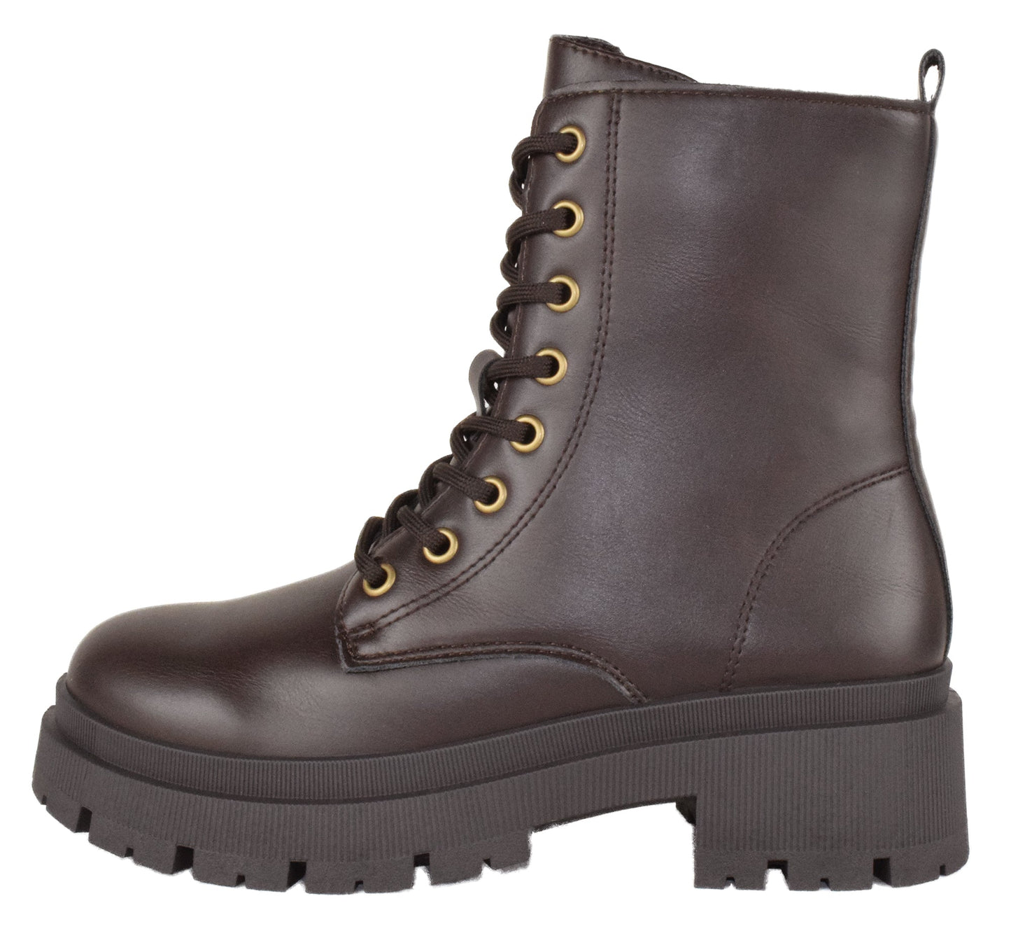 CYNTHIA-1 Brown PU Top Moda-0