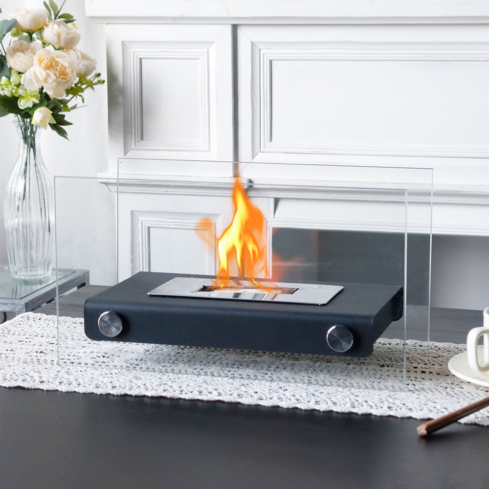 7.5" H Metal Bio Ethanol Fireplace Tabletop Ethanol Fireplace-2