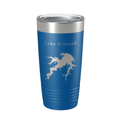 Lake Kincaid Map Tumbler Travel Mug Insulated Laser Engraved Coffee Cup Reservoir Louisiana 20 oz-6