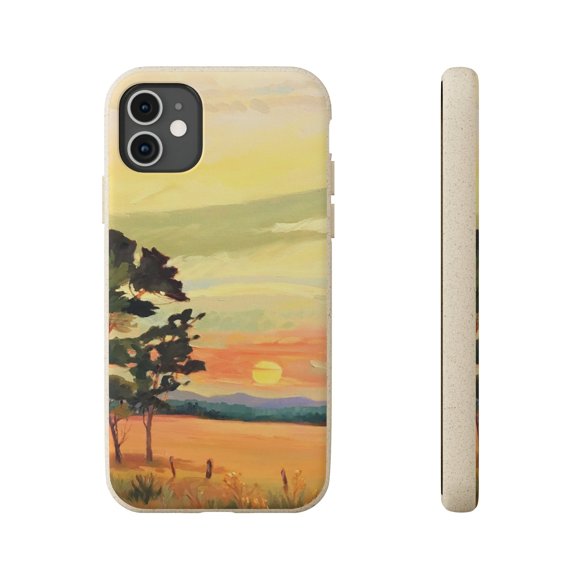 Biodegradable Phone Case with 'Sunrise' Landscape Original Artwork by Barbara Cleary-31
