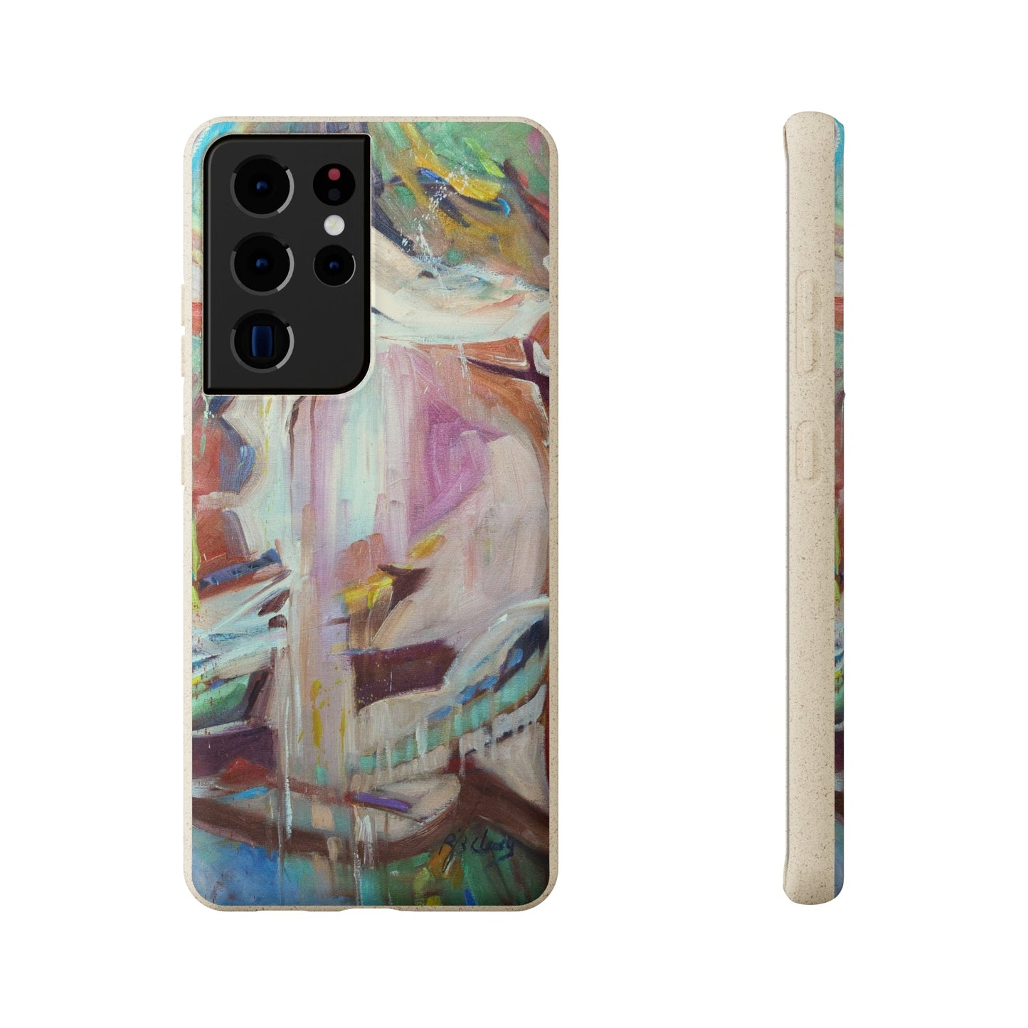 Biodegradable Phone Case with 'All Seasons' Abstract Original Artwork by Barbara Cleary-44