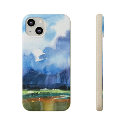 Biodegradable Phone Case with 'Tranquil Mountain View 4' Landscape Original Artwork by Barbara Cleary-23