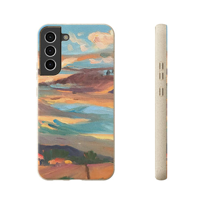 Biodegradable Phone Case with 'Fall Sky' Landscape Original Artwork by Barbara Cleary-34