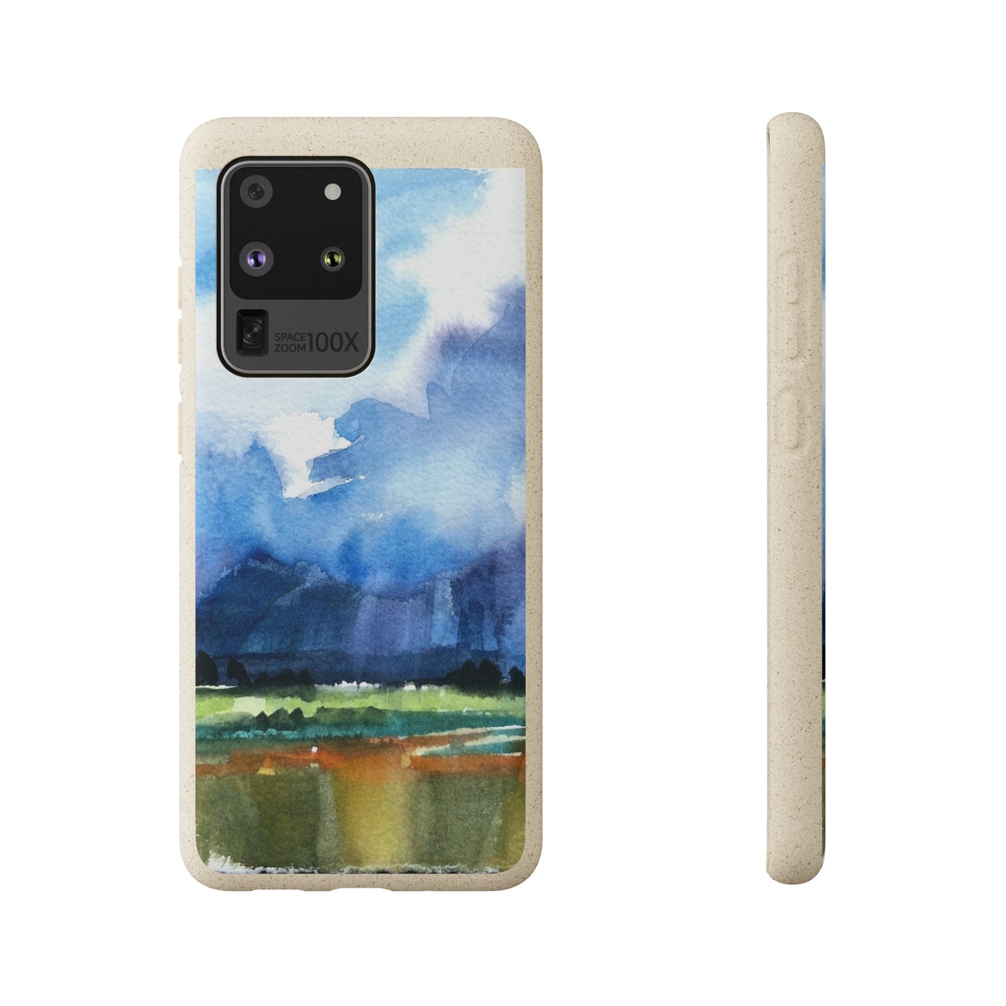 Biodegradable Phone Case with 'Tranquil Mountain View 4' Landscape Original Artwork by Barbara Cleary-47