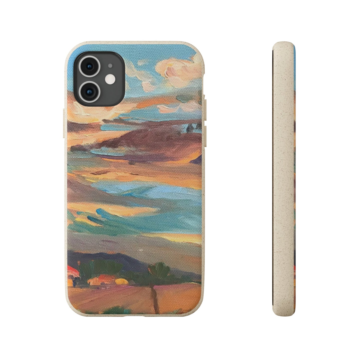 Biodegradable Phone Case with 'Fall Sky' Landscape Original Artwork by Barbara Cleary-21