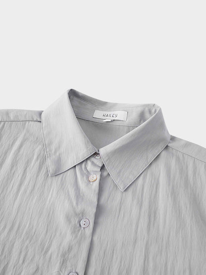 Crinkle Blouse-Grey-2