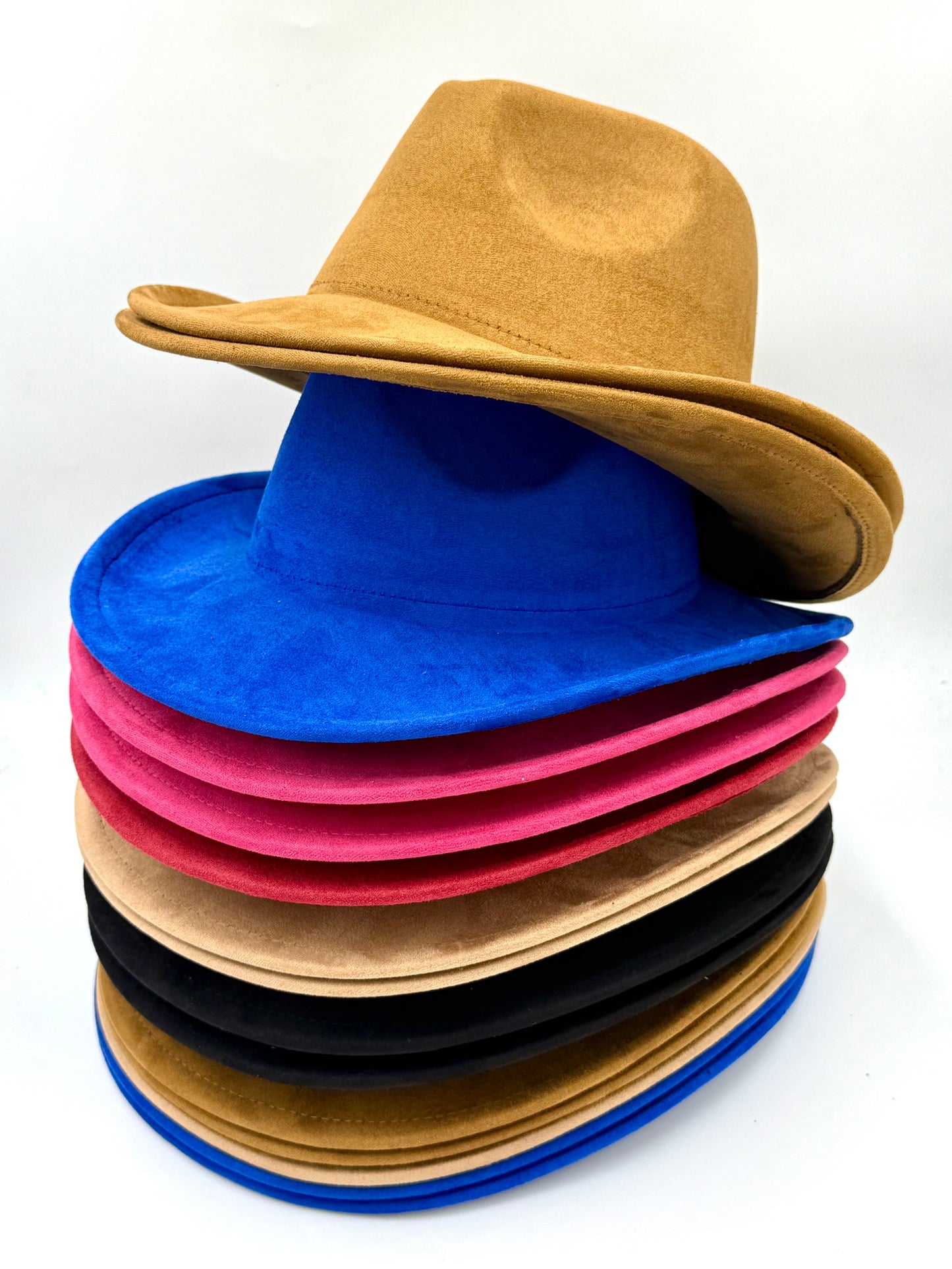 Kids Vegan suede cowboy style Hat-9