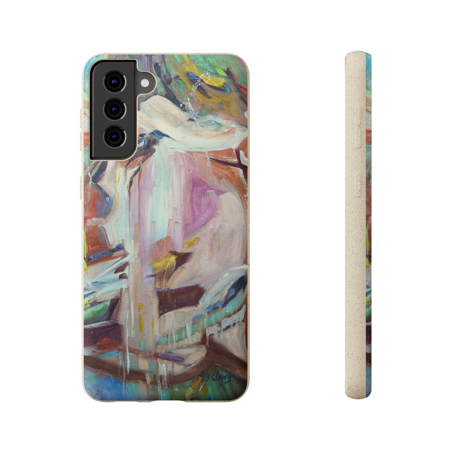Biodegradable Phone Case with 'All Seasons' Abstract Original Artwork by Barbara Cleary-37