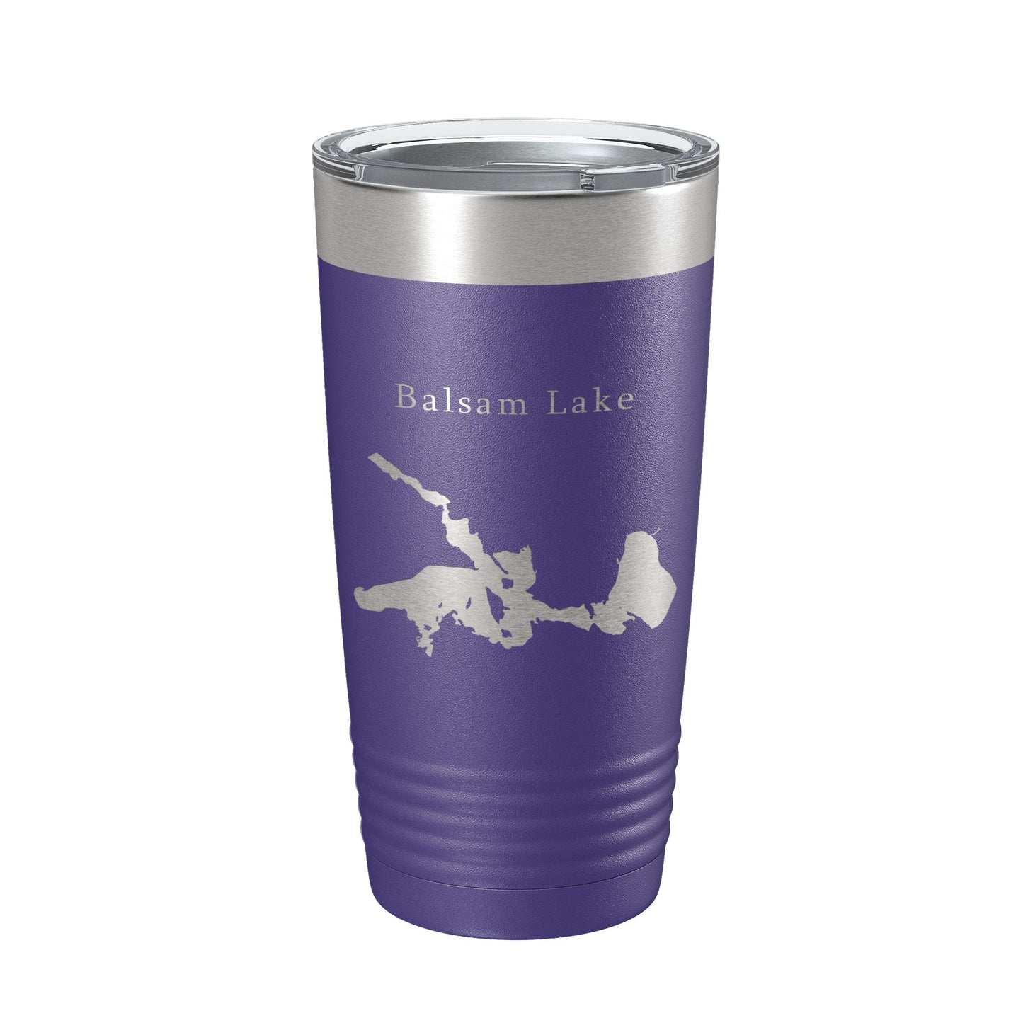 Balsam Lake Map Tumbler Travel Mug Insulated Laser Engraved Coffee Cup Wisconsin 20 oz-15