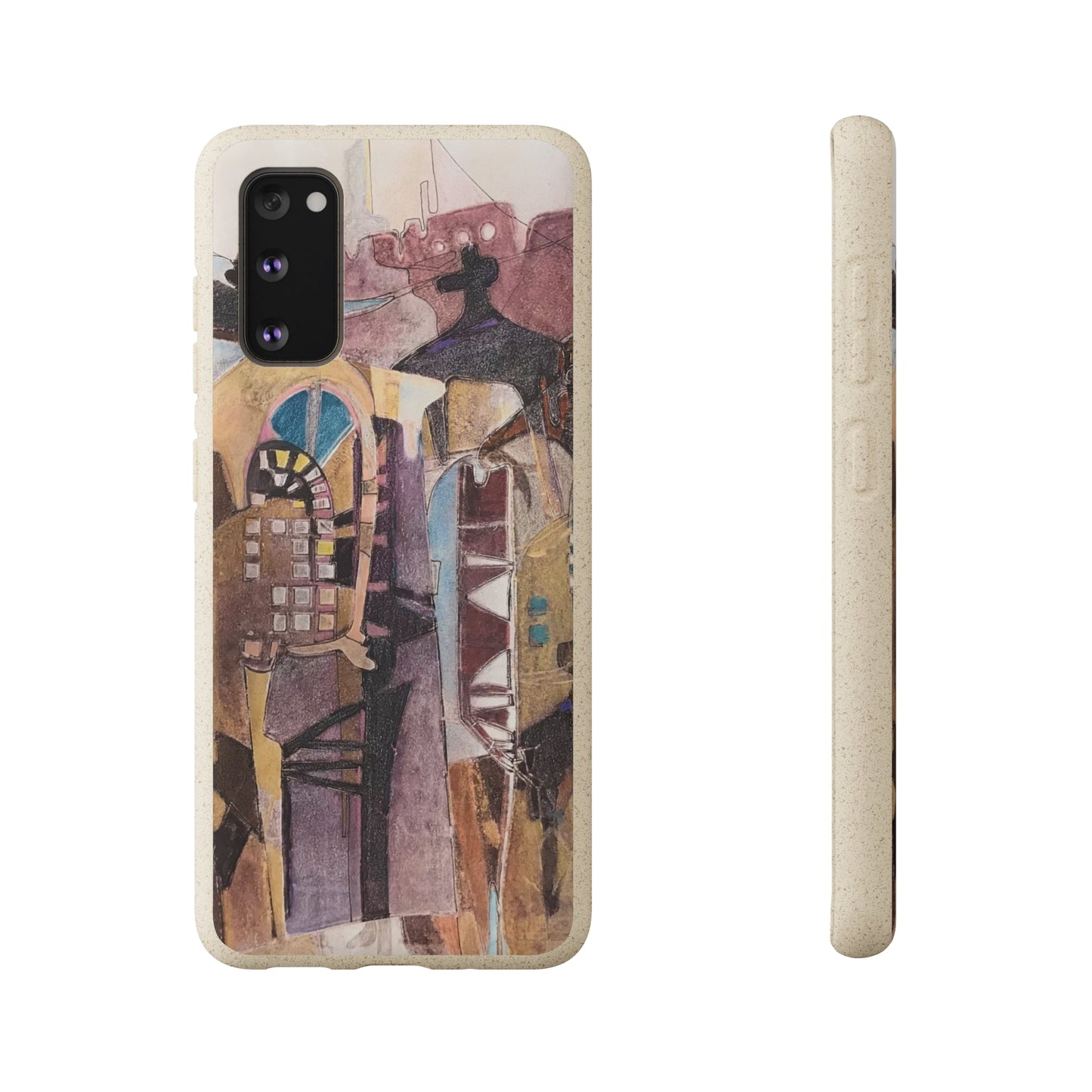 Biodegradable Phone Case with 'San Francisco De Asis' Abstract Original Artwork by Barbara Cleary-45