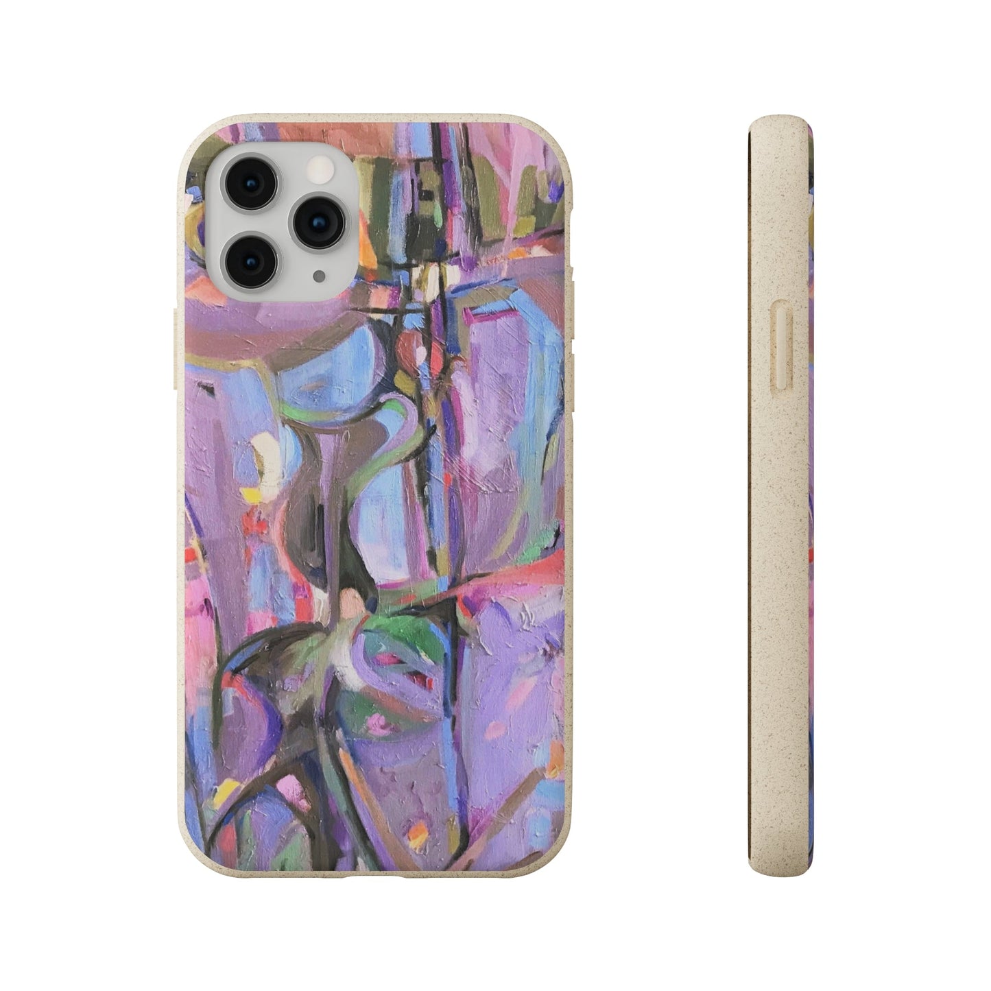 Biodegradable Phone Case with 'Passages' Abstract Original Artwork by Barbara Cleary-1