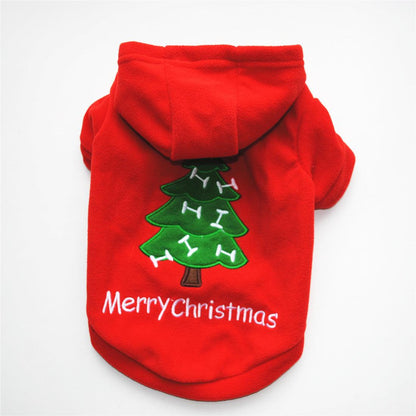 Festive Fleece Christmas Pet Costume-0
