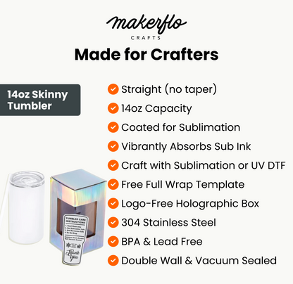 14oz Skinny Sublimation Tumbler-4