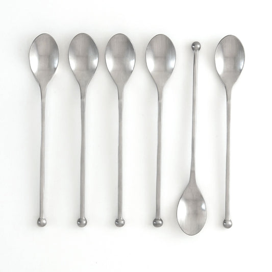 KNORK Modern Iced Teaspoon, Set of 6, Matte-0