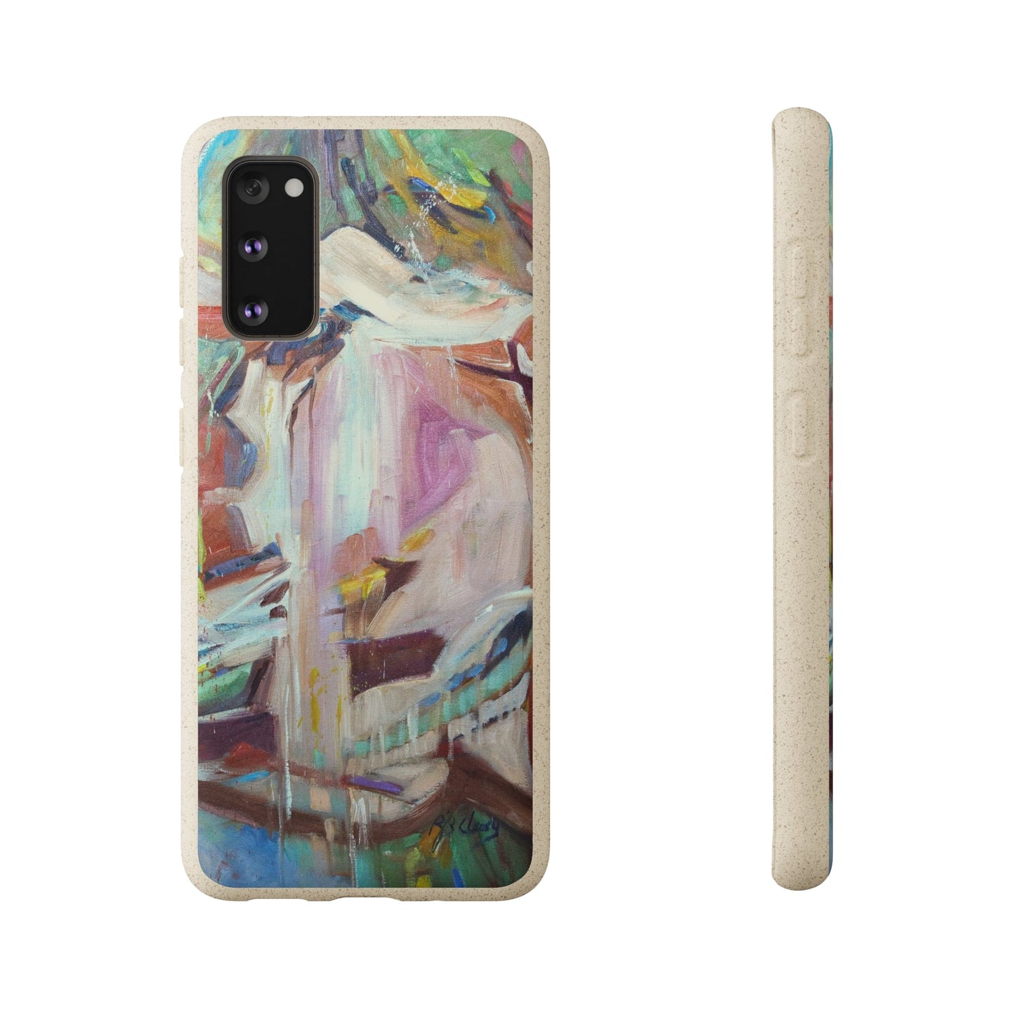 Biodegradable Phone Case with 'All Seasons' Abstract Original Artwork by Barbara Cleary-2