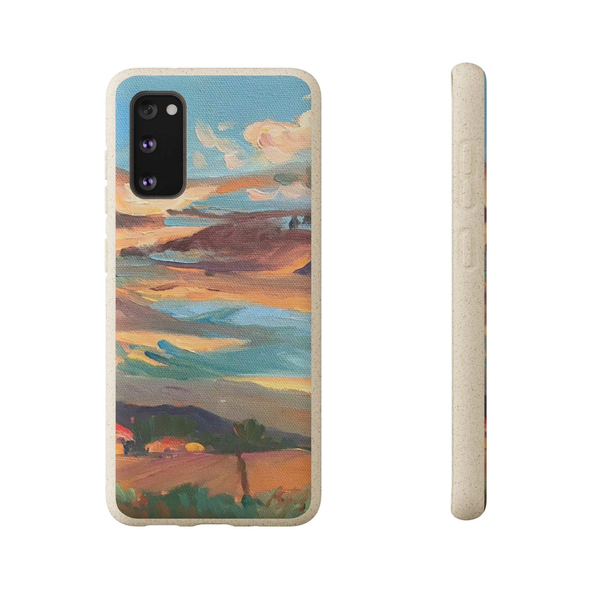 Biodegradable Phone Case with 'Fall Sky' Landscape Original Artwork by Barbara Cleary-45