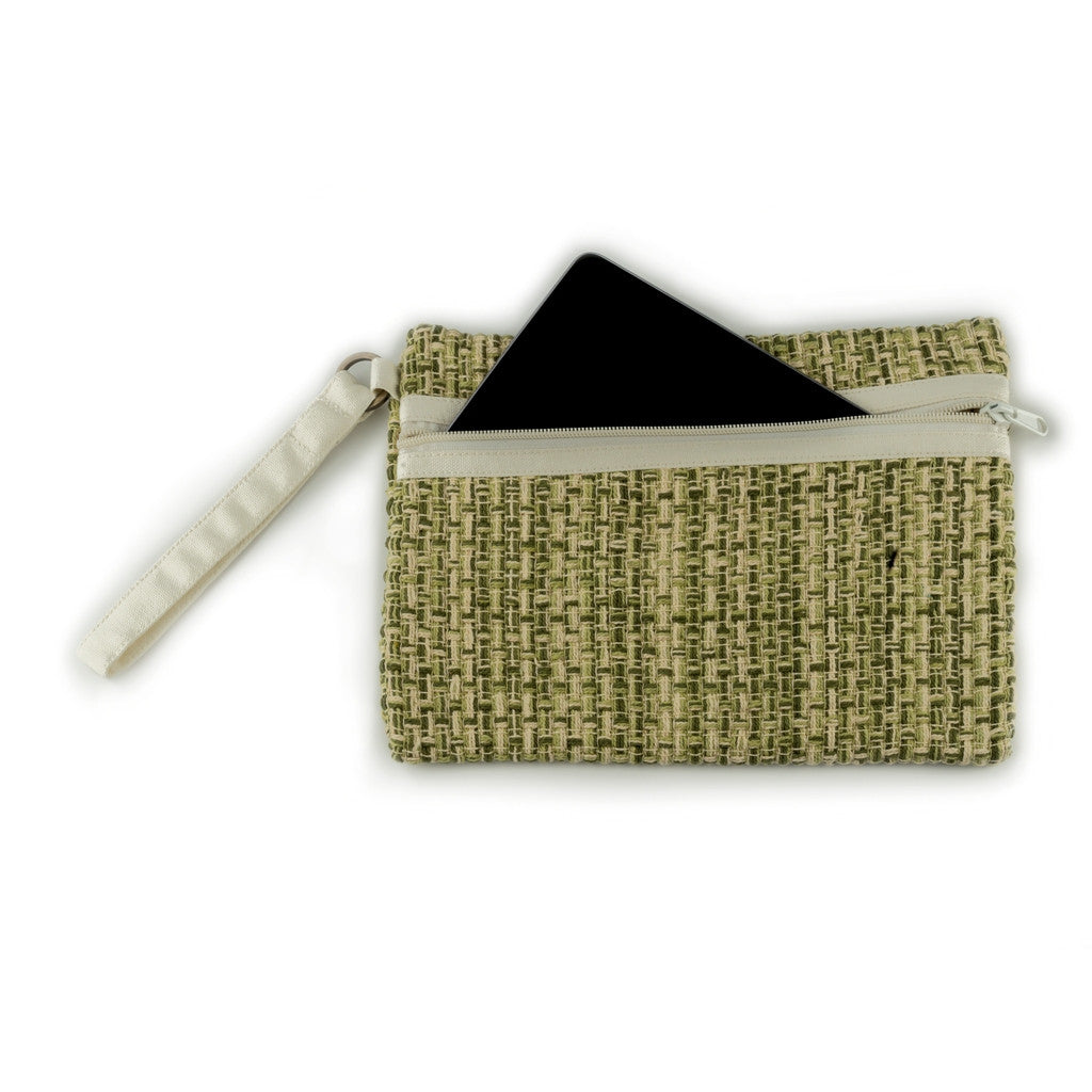 Carry Me Accessories Pouch - Green Offwhite-2