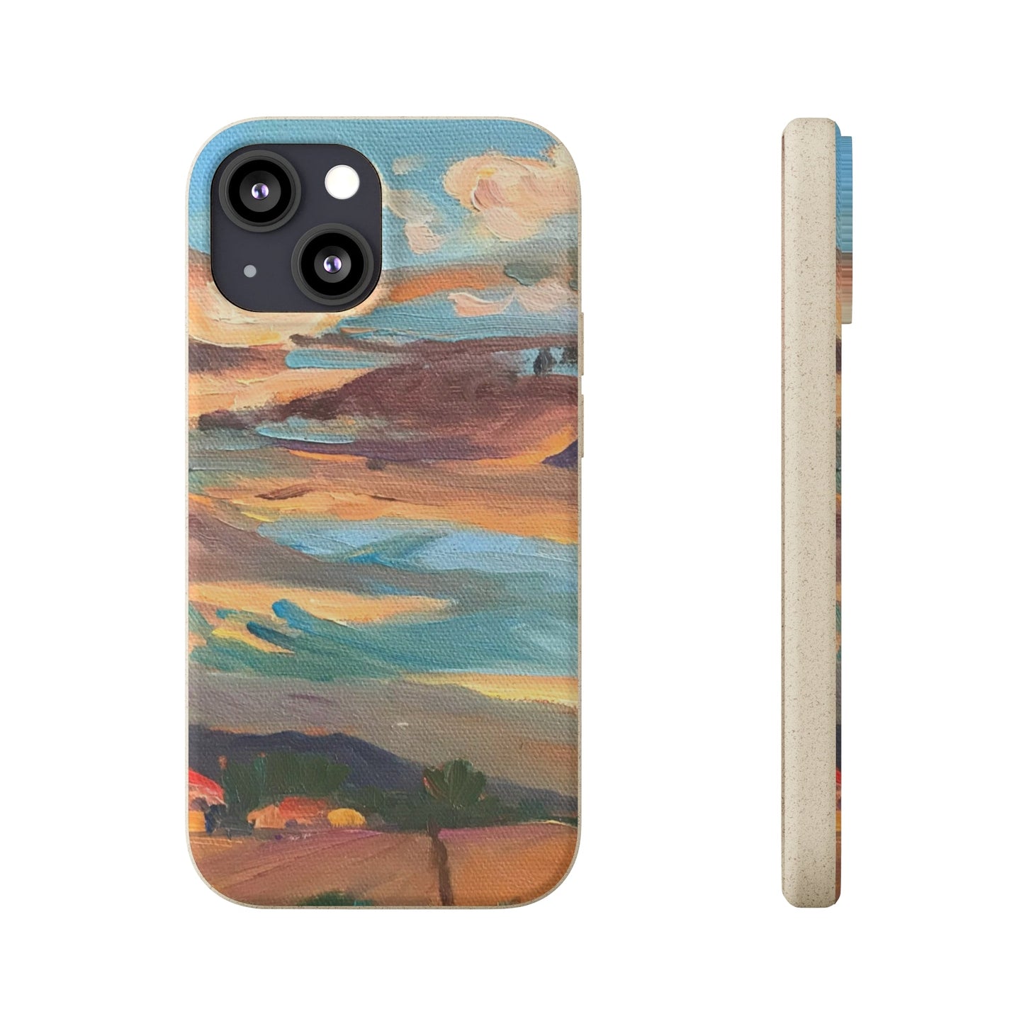 Biodegradable Phone Case with 'Fall Sky' Landscape Original Artwork by Barbara Cleary-14