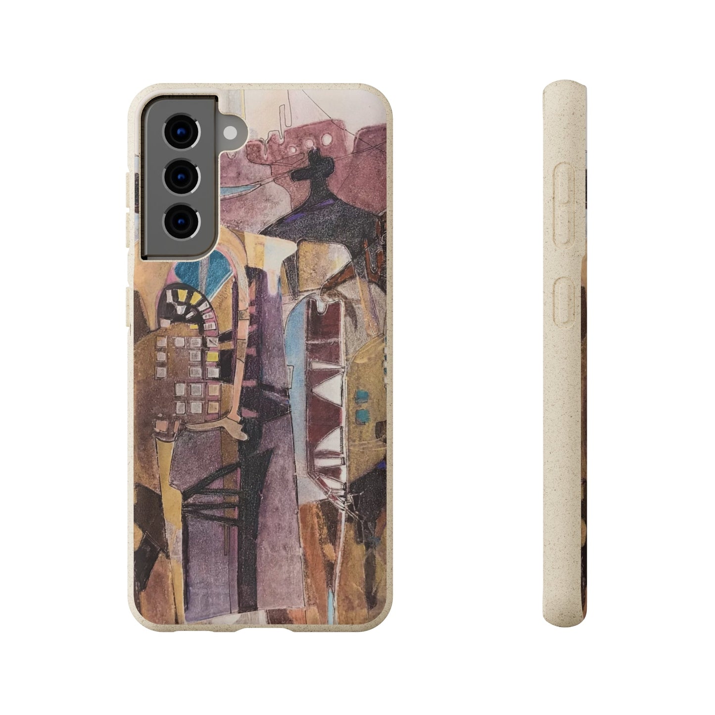 Biodegradable Phone Case with 'San Francisco De Asis' Abstract Original Artwork by Barbara Cleary-42