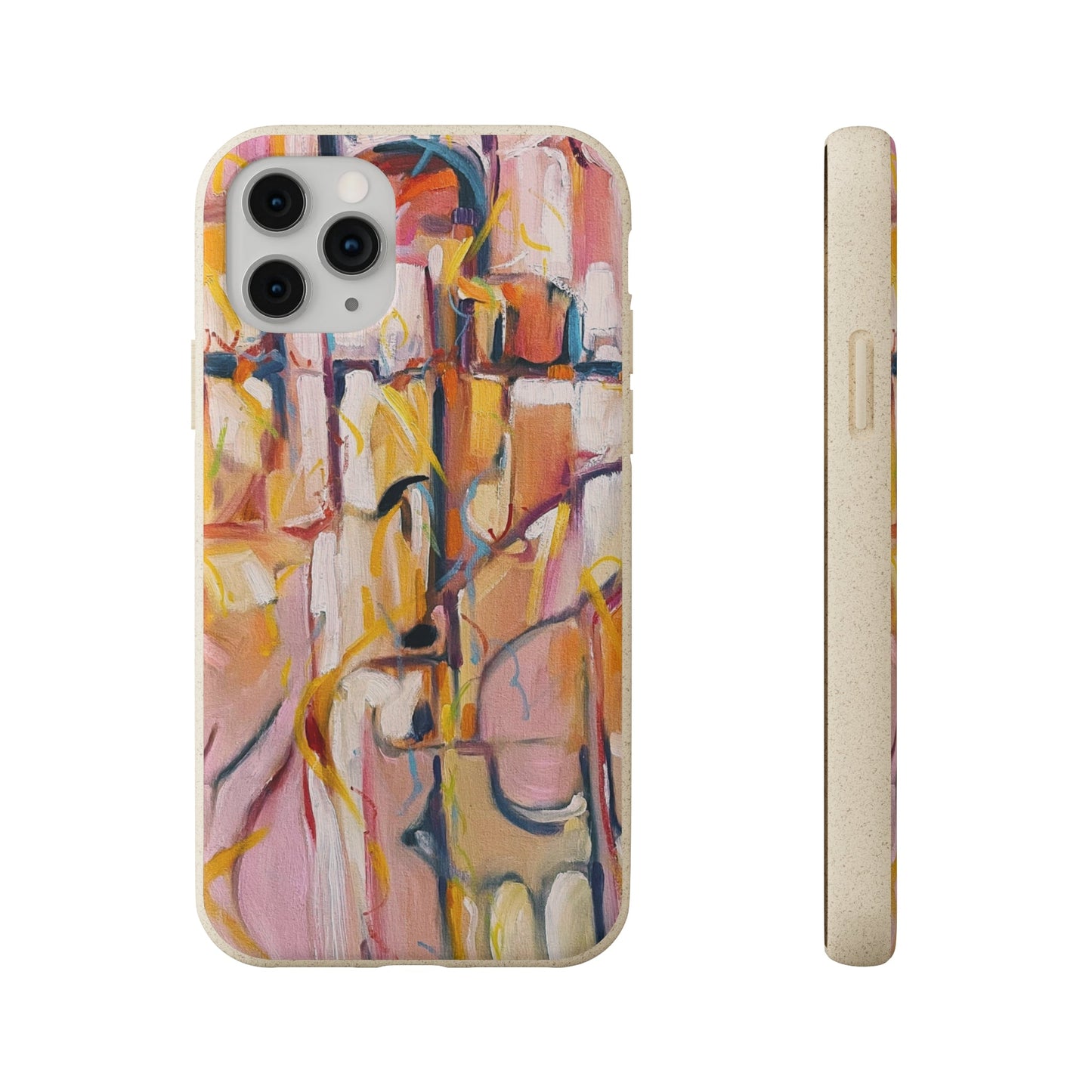 Biodegradable Phone Case with 'Abstract Pueblo' Original Artwork by Barbara Cleary-0