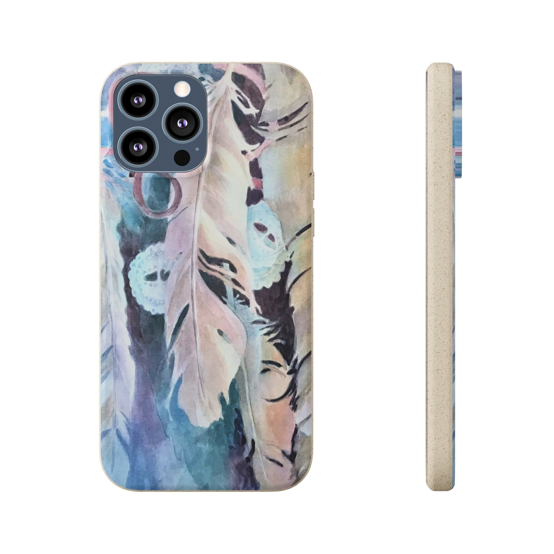 Biodegradable Phone Case with 'Conchos' Watercolor Original Artwork by Barbara Cleary-25