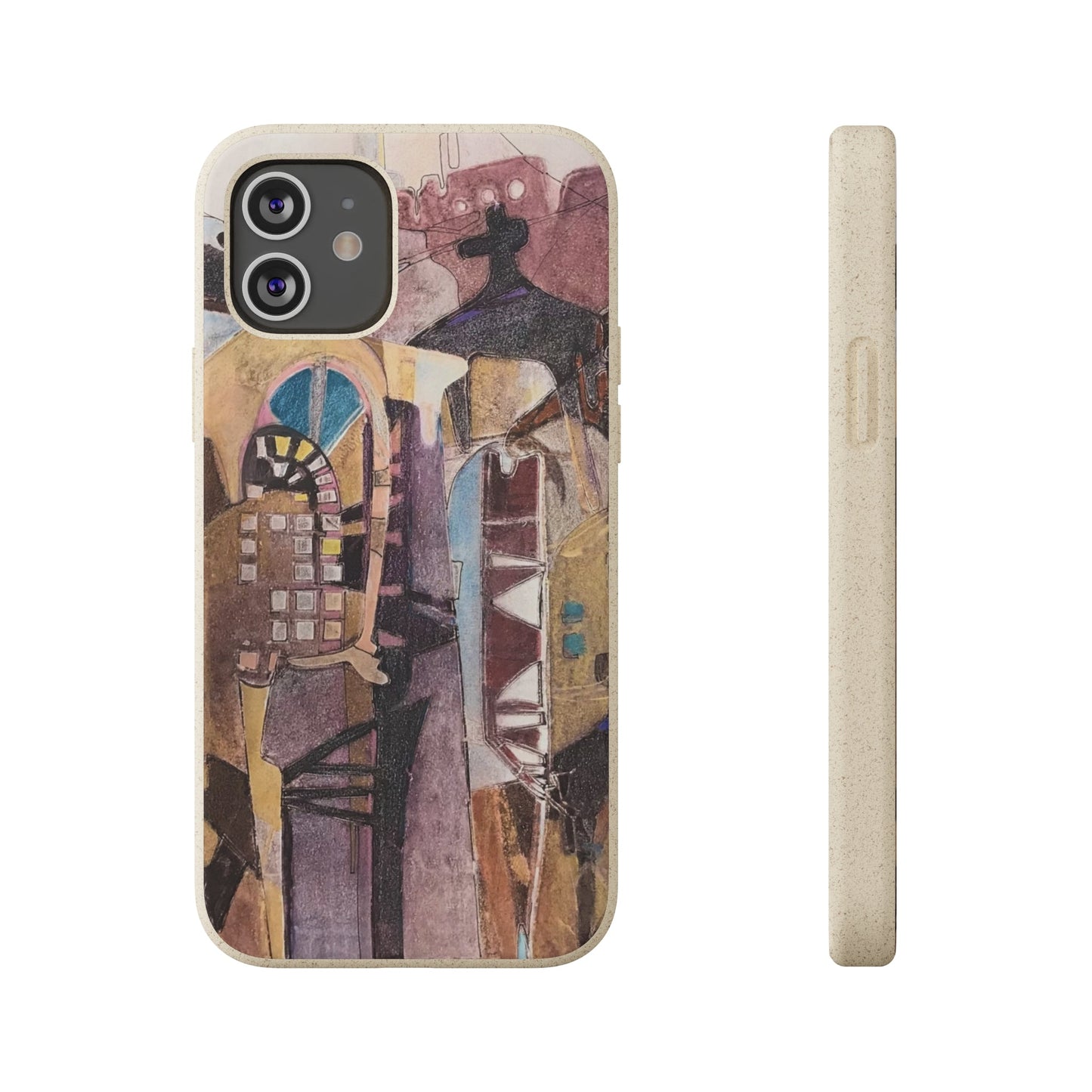 Biodegradable Phone Case with 'San Francisco De Asis' Abstract Original Artwork by Barbara Cleary-17