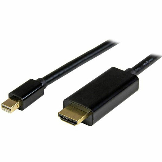 DisplayPort to HDMI Cable Startech MDP2HDMM1MB 4K Ultra HD Black 1 m-0