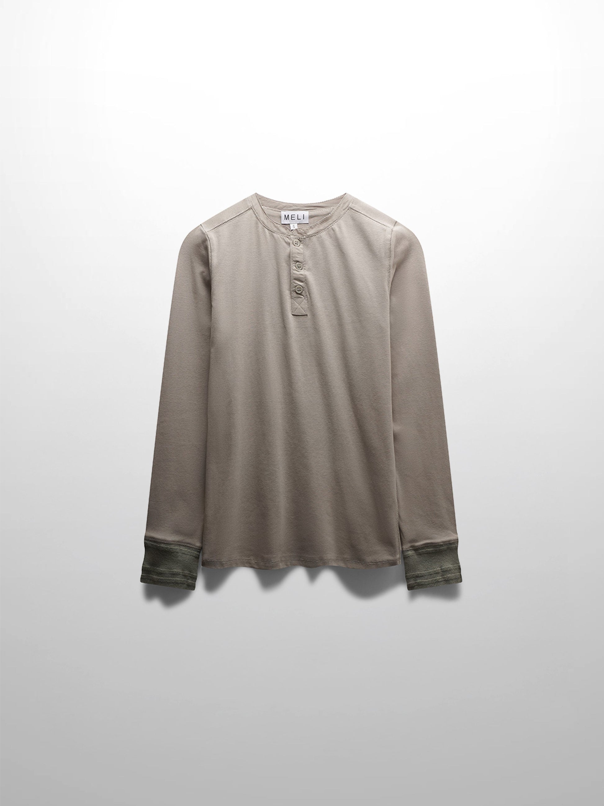Trim Detail Henley-Light Olive-0